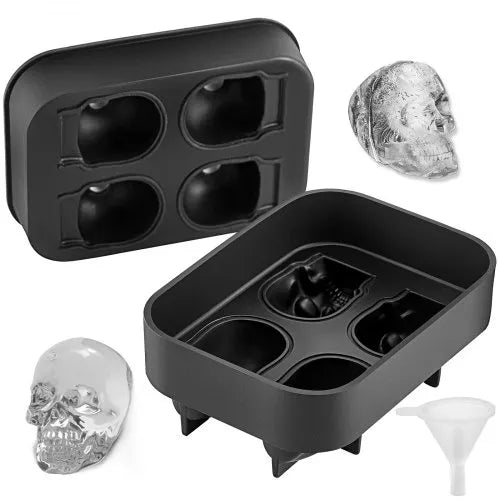 Skull shape ice cube mould