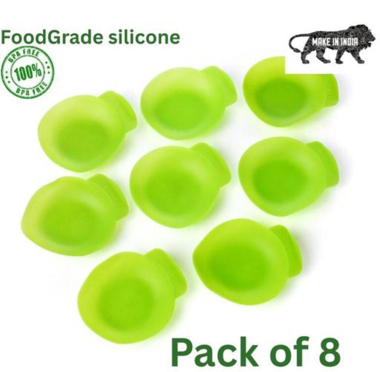 Silicone Idli Maker Cup, 8 Pcs, Color
May Vary